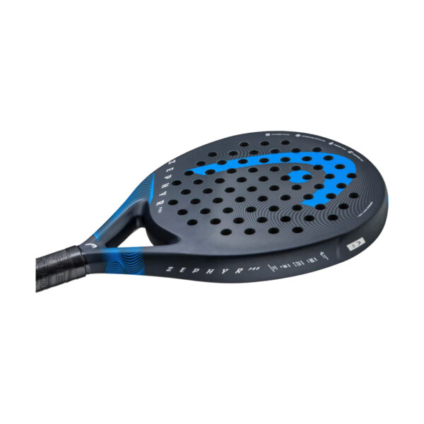 HEAD Zephyr Pro 2023 Padel Racquet (Black/Blue)