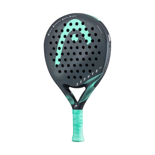 HEAD Zephyr Pro 2023 Padel Racquet (Black/Teal)