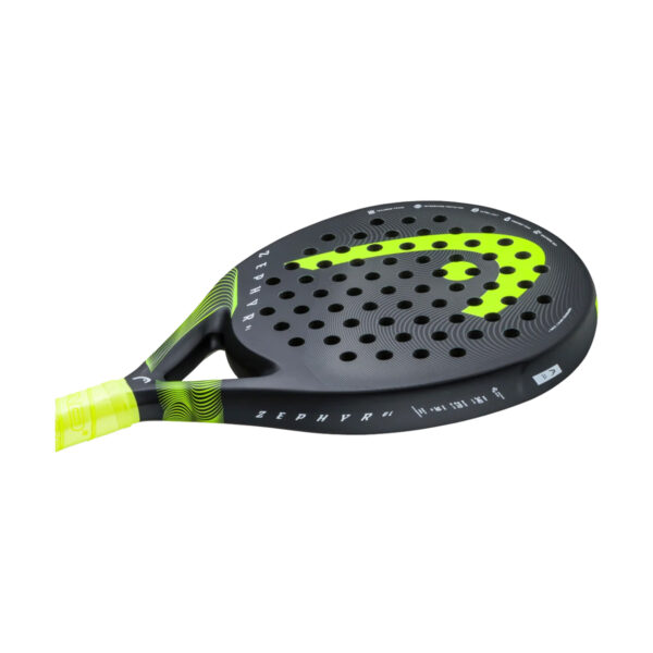 HEAD Zephyr UL 2023 Padel Racquet (Black/Green)