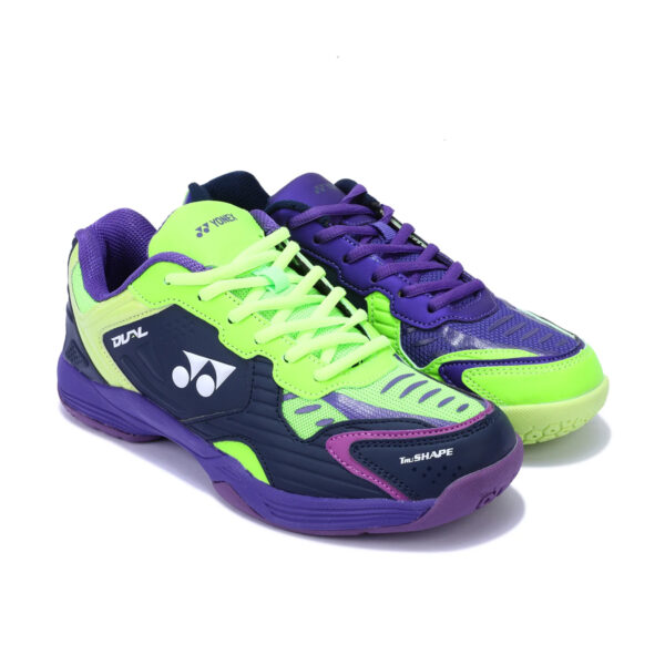 Yonex Dual Badminton Shoes Blue/Neon Lime/Electric Purple