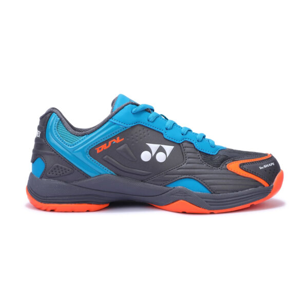 Yonex Dual Badminton Shoes Black/Aqua Blue/Warm Red