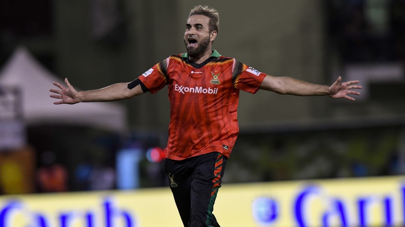 Imran Tahir Becomes First Overseas Bowler to Take 100 CPL Wickets