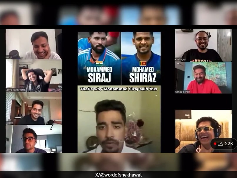 Rishabh Pant and Tanmay Bhat Crack Up at Mohammed Siraj Meme