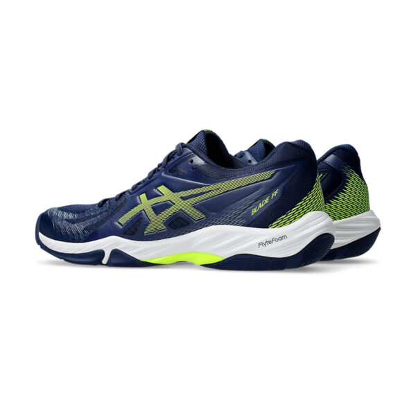 Asics Blade FF Badminton Shoes (Blue Expanse/Safety Yellow)