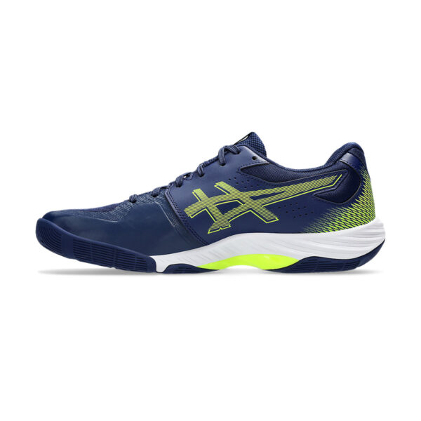 Asics Blade FF Badminton Shoes (Blue Expanse/Safety Yellow)