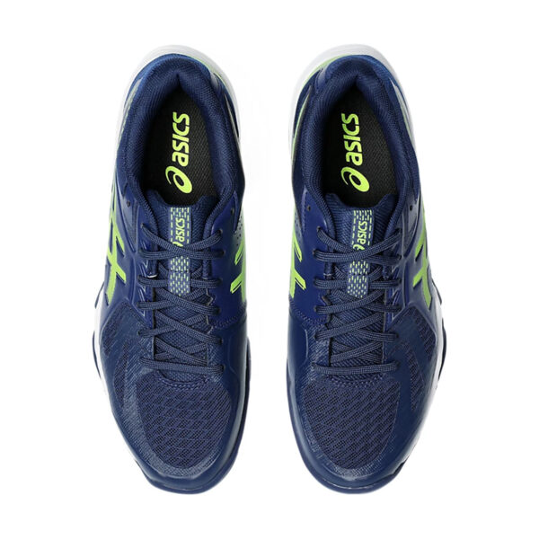 Asics Blade FF Badminton Shoes (Blue Expanse/Safety Yellow)