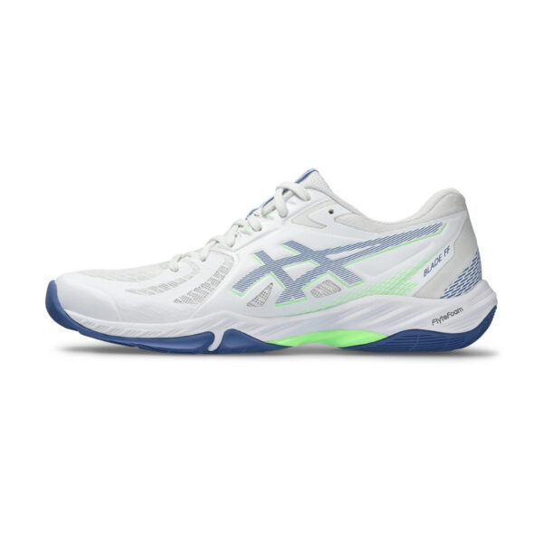 Asics Blade FF Badminton Shoes (White/Denim Blue)