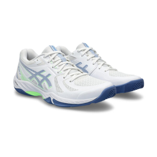 Asics Blade FF Badminton Shoes (White/Denim Blue)