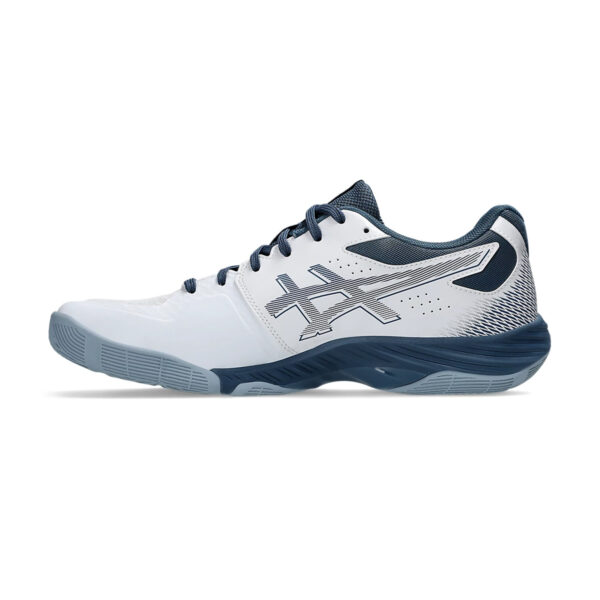 Asics Blade FF Badminton Shoes (White/Vintage Indigo)