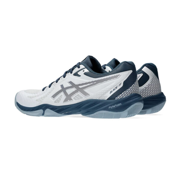 Asics Blade FF Badminton Shoes (White/Vintage Indigo)