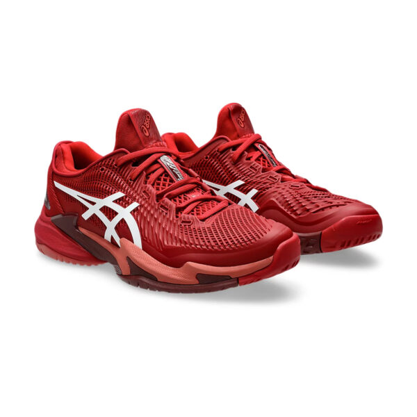 Asics Court FF3 Novak Tennis Shoes (Cranberry/White)