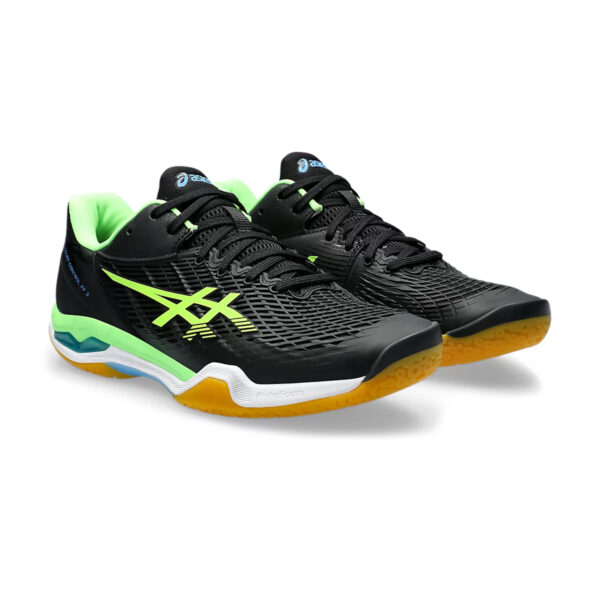 Asics Court Control FF3 Badminton Shoes (Black/Lime Burst)