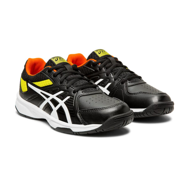 Asics Court Slide 3 GS Tennis Shoes (Black/White/Yellow)