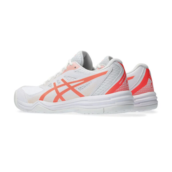 Asics Court Slide 3 Tennis Shoes (White/Sun Coral)