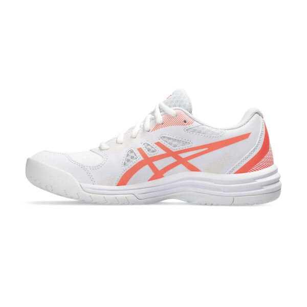 Asics Court Slide 3 Tennis Shoes (White/Sun Coral)