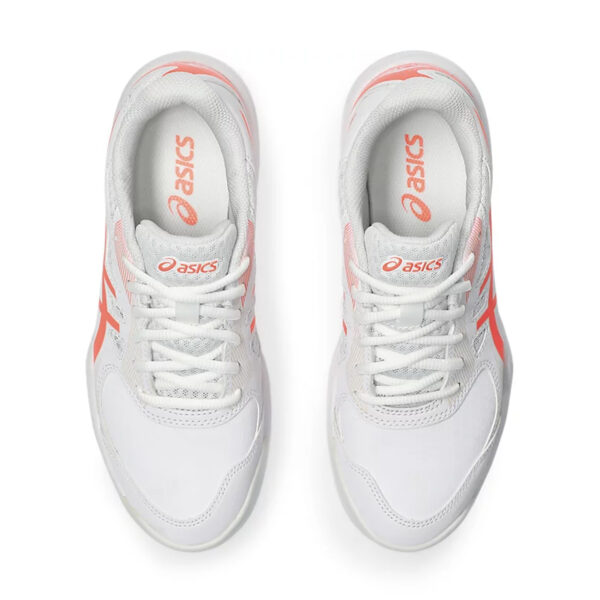 Asics Court Slide 3 Tennis Shoes (White/Sun Coral)