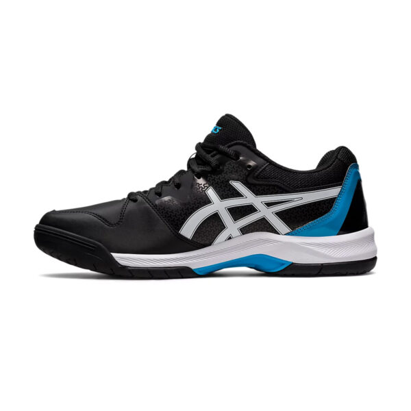 Asics Gel Dedicate 7 Tennis Shoes (Black/Island Blue)