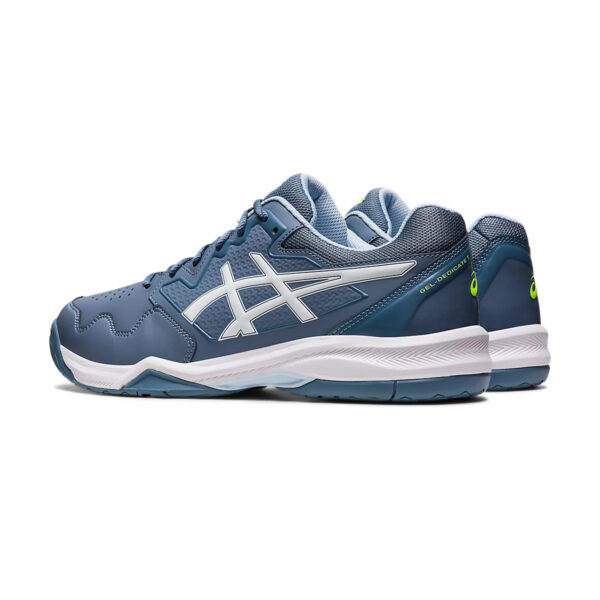 Asics Gel Dedicate 7 Tennis Shoes (Steel Blue/White)