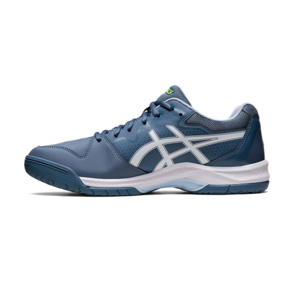 Asics Gel Dedicate 7 Tennis Shoes (Steel Blue/White)