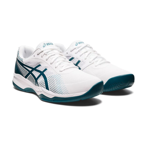 Asics Gel Game 8 Tennis Shoes Blue (White/Velvet Pine)