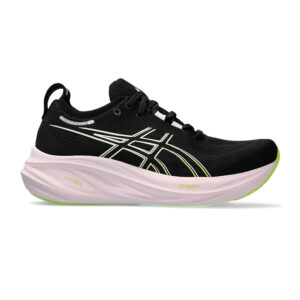 Asics Gel Nimbus 26 Running Shoes (Black Neon/Lime)