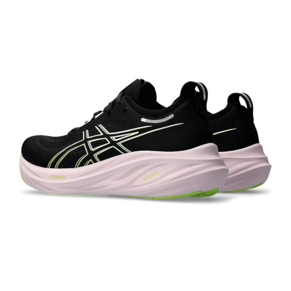 Asics Gel Nimbus 26 Running Shoes (Black Neon/Lime)