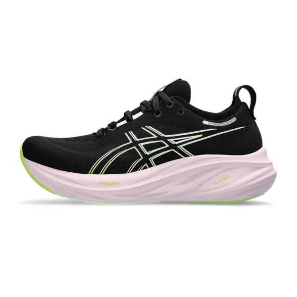 Asics Gel Nimbus 26 Running Shoes (Black Neon/Lime)