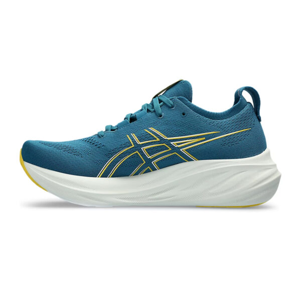 Asics Gel Nimbus 26 Running Shoes (Evening Teal/Light Mustard)