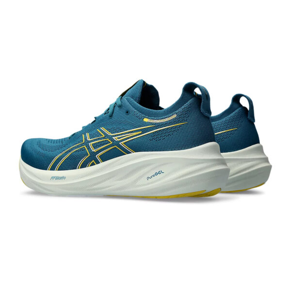 Asics Gel Nimbus 26 Running Shoes (Evening Teal/Light Mustard)