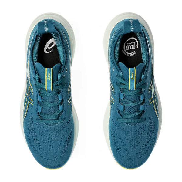 Asics Gel Nimbus 26 Running Shoes (Evening Teal/Light Mustard)