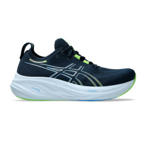 Asics Gel Nimbus 26 Running Shoes (French Blue/Electric Lime)