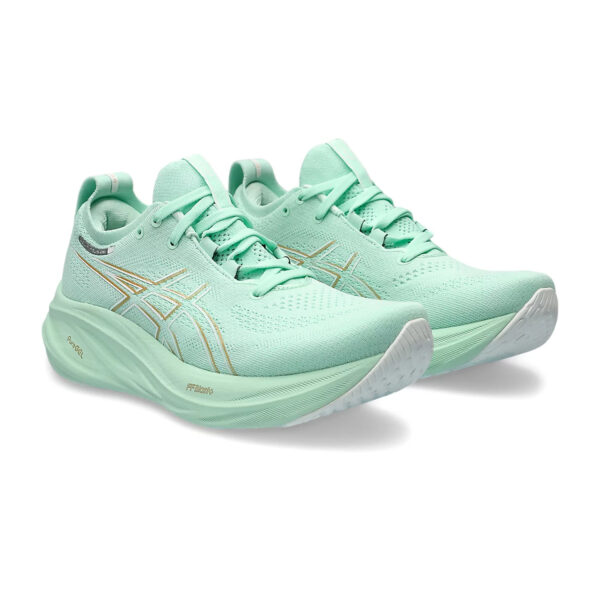 Asics Gel Nimbus 26 Running Shoes (Mint Tint/Pale Tint)