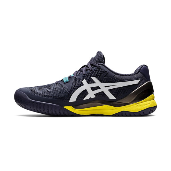 Asics Gel Resolution 8 Tennis Shoes (Indigo Fog/White)