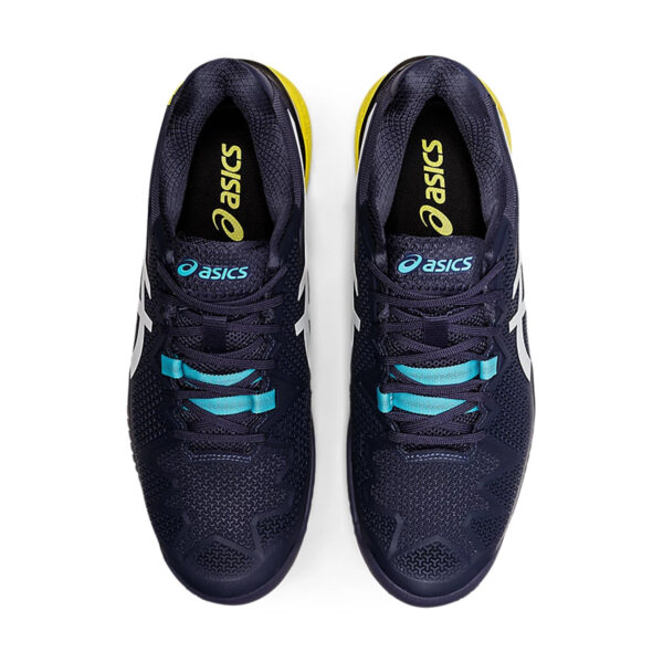 Asics Gel Resolution 8 Tennis Shoes (Indigo Fog/White)