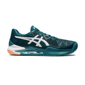 Asics Gel Resolution 8 Tennis Shoes (Velvet Pine/White)