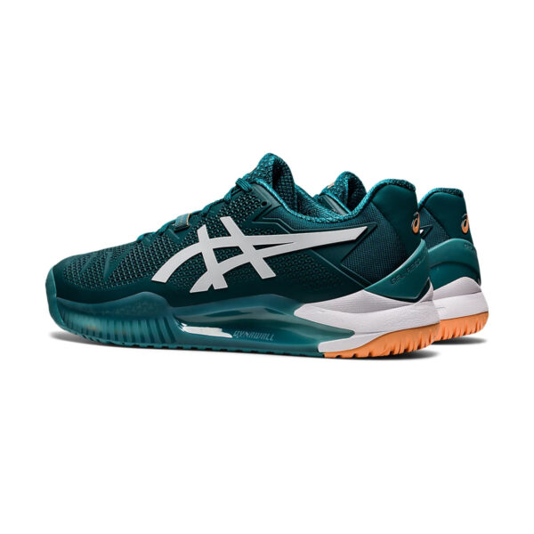 Asics Gel Resolution 8 Tennis Shoes (Velvet Pine/White)