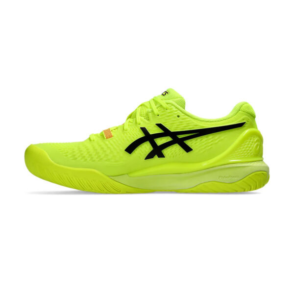 Asics Gel Resolution 9 Paris Tennis Shoes (Safety Yellow/Black)