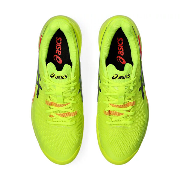 Asics Gel Resolution 9 Paris Tennis Shoes (Safety Yellow/Black)