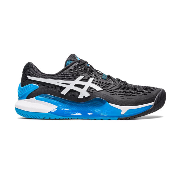 Asics Gel Resolution 9 Tennis Shoes (Black/White)