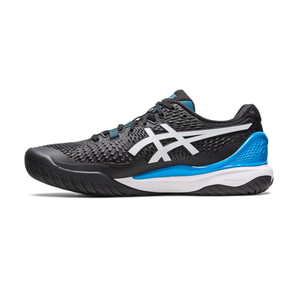 Asics Gel Resolution 9 Tennis Shoes (Black/White)