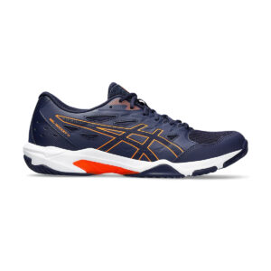 Asics Gel Rocket 11 Badminton Shoes (Peacoat/Shocking Orange)