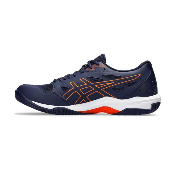 Asics Gel Rocket 11 Badminton Shoes (Peacoat/Shocking Orange)