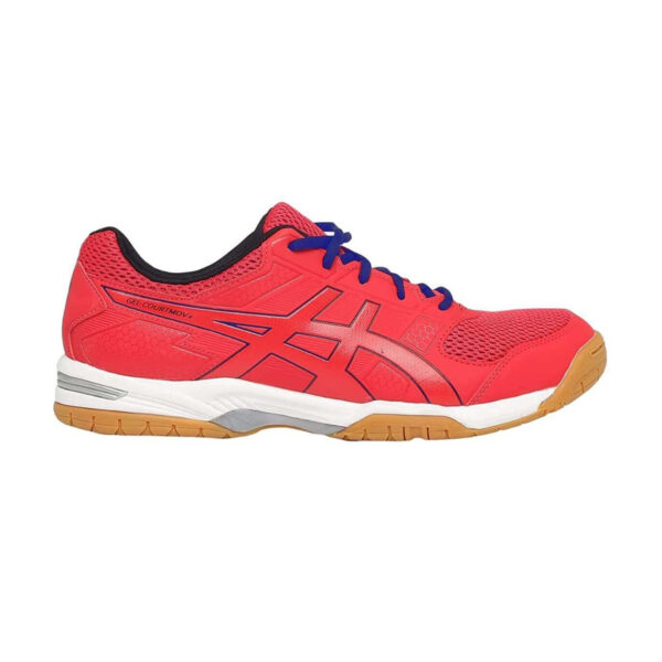 Asics Gel CourtMov+ Badminton Shoes (Electric Red/Drive Blue)