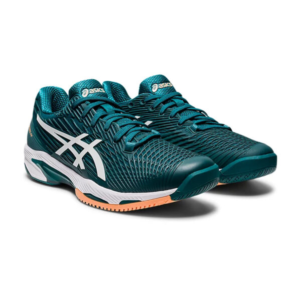 Asics Solution Speed FF 2 Tennis Shoes (Velvet Pine/White)