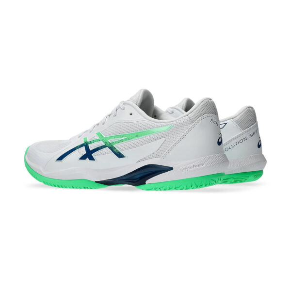 Asics Solution Swift FF2 Tennis Shoes (White/New Leaf)