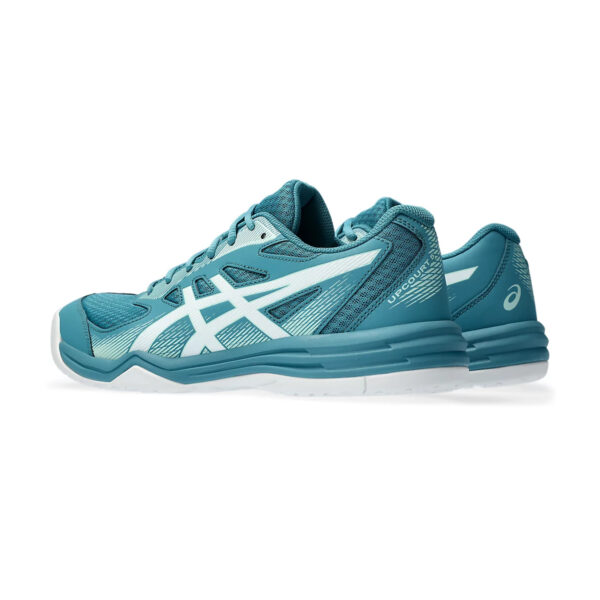 Asics Upcourt 5 Badminton Shoes (Blue Teal/White)