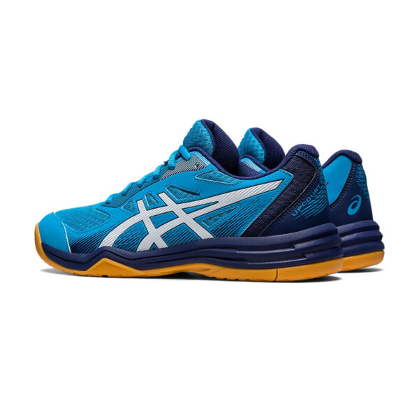 Asics Upcourt 5 Badminton Shoes (Island Blue/White)