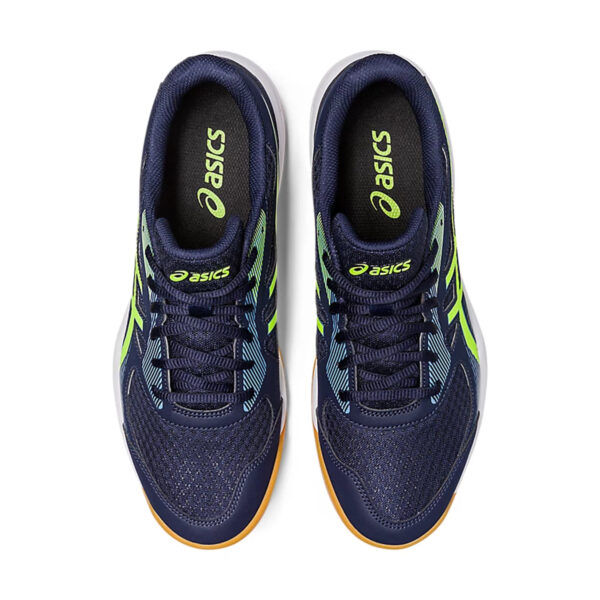 Asics Upcourt 5 Badminton Shoes (Midnight/Hazard Green)