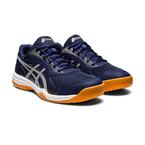 Asics Upcourt 5 Badminton Shoes (Peacoat/Pure Silver)