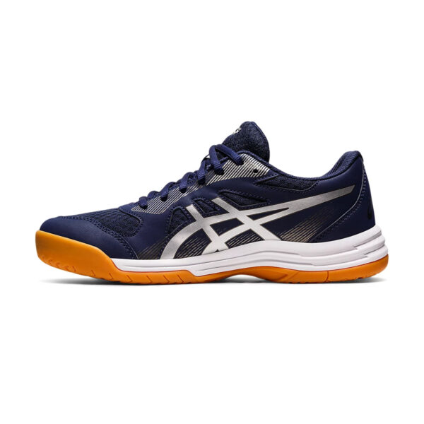 Asics Upcourt 5 Badminton Shoes (Peacoat/Pure Silver)